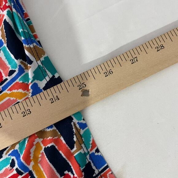 Ruby Rd Abstract Tie Front Top XL Multicolor Geometric Artsy Stretchy - Picture 7 of 7